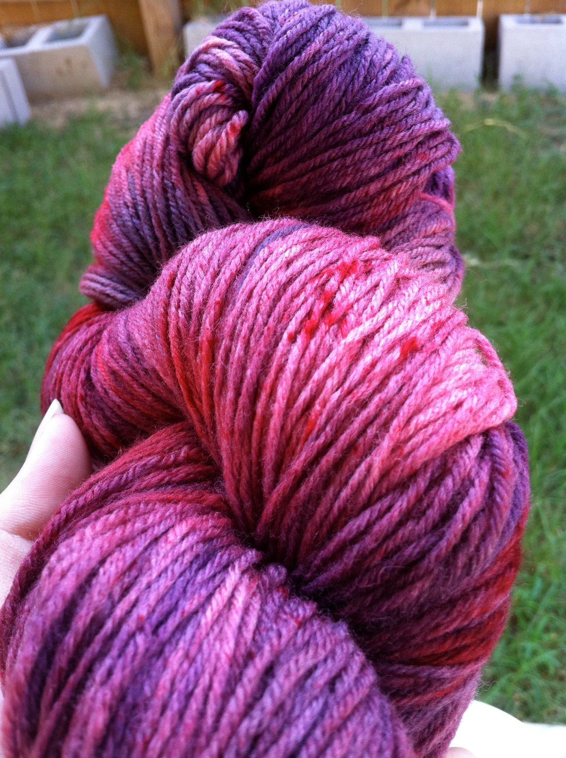 Bite Marks (Halloween Line) - Fingering Weight Yarn (Superwash Merino Wool & Nylon)