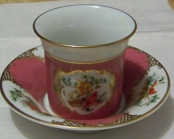 Vintage 1985 AVON / European Tradition Cup and Saucer Collection  /  France /  Circa 1750