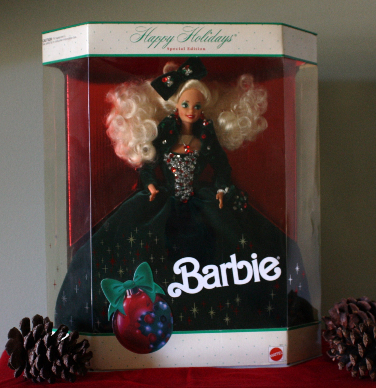 Vintage 1991 Holiday Barbie Doll Limited Edition (NRFB) Condition by Mattel