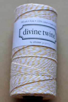 Lemon yellow cotton divine twine 240 yards