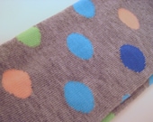Heather Grey with Polka Dots Baby/Toddler Leggings (Royal Blue, Aqua, Peach, Lime Green)