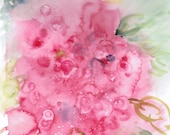 CIJ Azaleas Watercolors Art Original Pink Gift - HandmadeExclusives