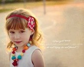 FAIR style bubblegum beaded chunky necklace
