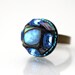 OOAK Blue Ring. Paua Shell Statement Ring in blue. Unique Handmade Bohemian Ring. Statement Jewelry