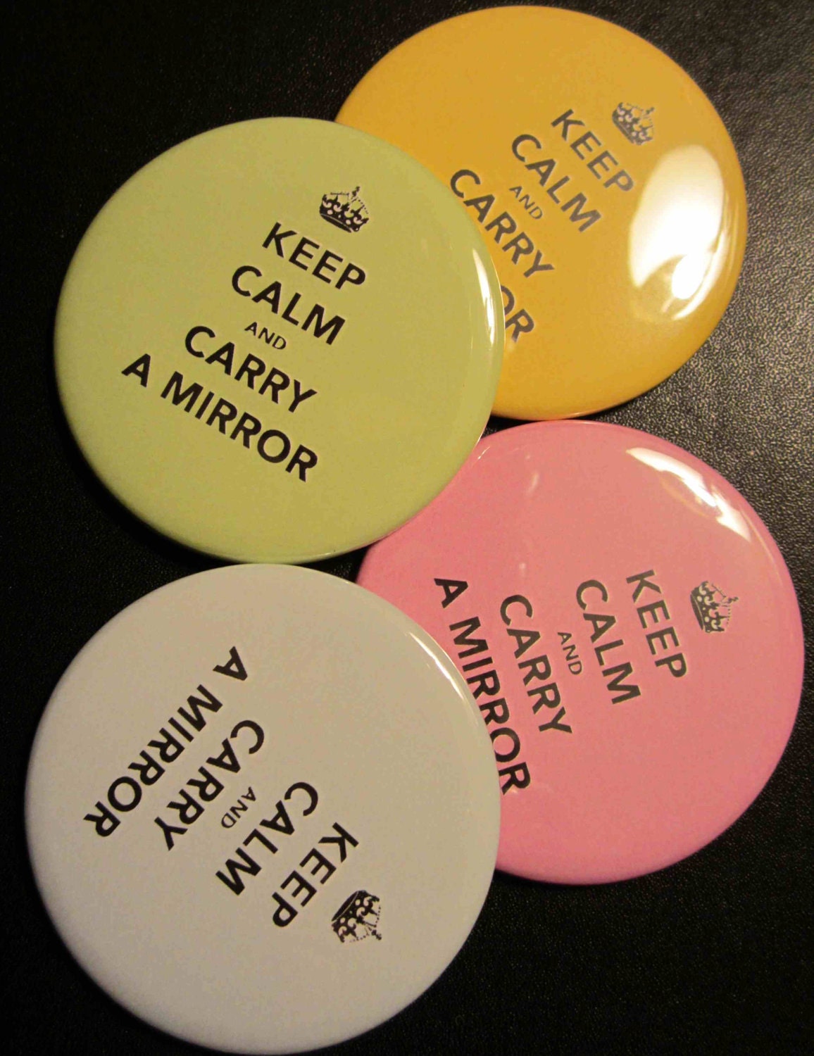 Keep Calm Pocket Mirrors from veryUnladylike Wedding Favors