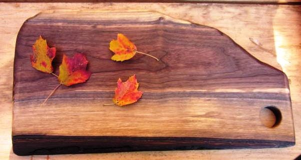 Black Walnut Cutting / Serving Board with live edge