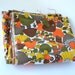 1960s Mushroom Fabric Brown Yellow Green Orange Thick Cotton Yardage