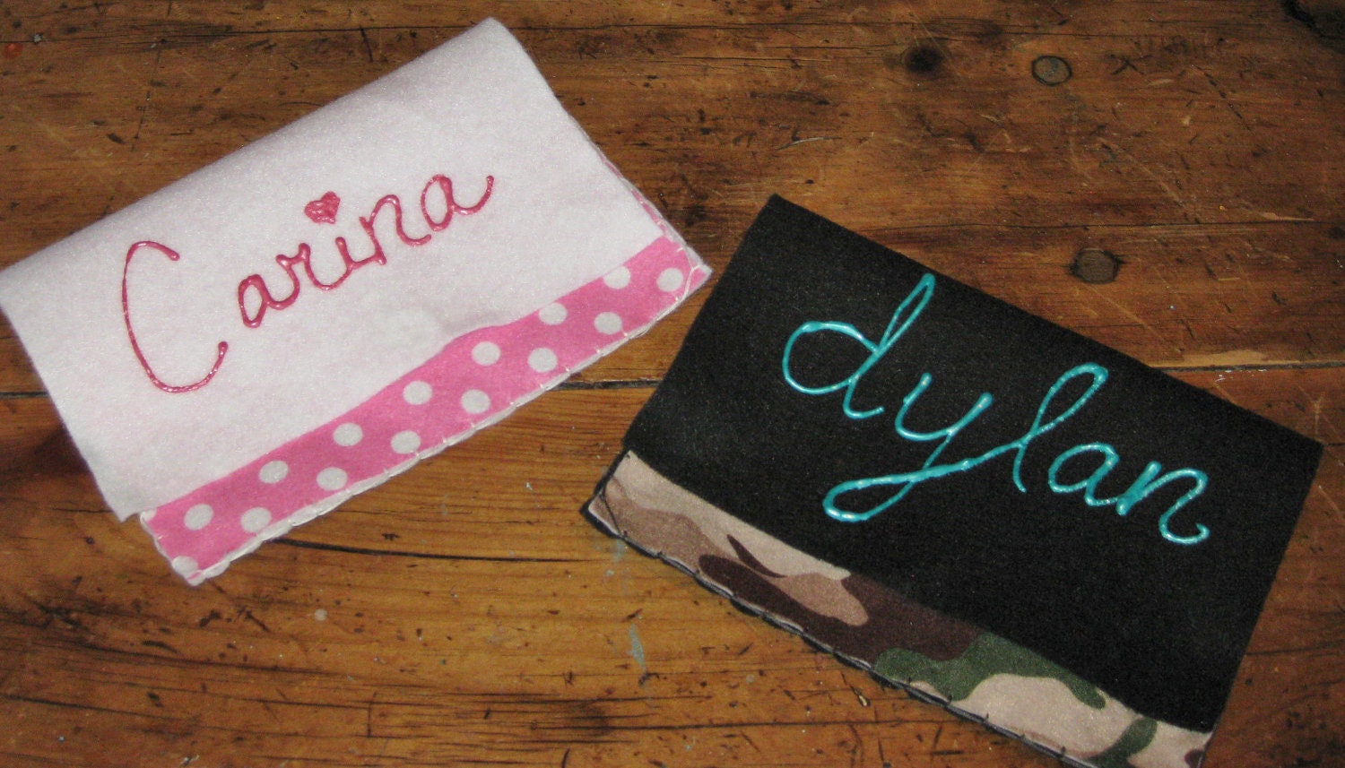 Personalized Toddler Quiet Bag for Carrying Small Toys and More (Eco-Friendly) Choice of Pink Polka Dots or Camoflage