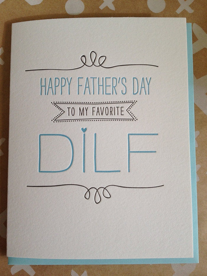 DILF birthday card