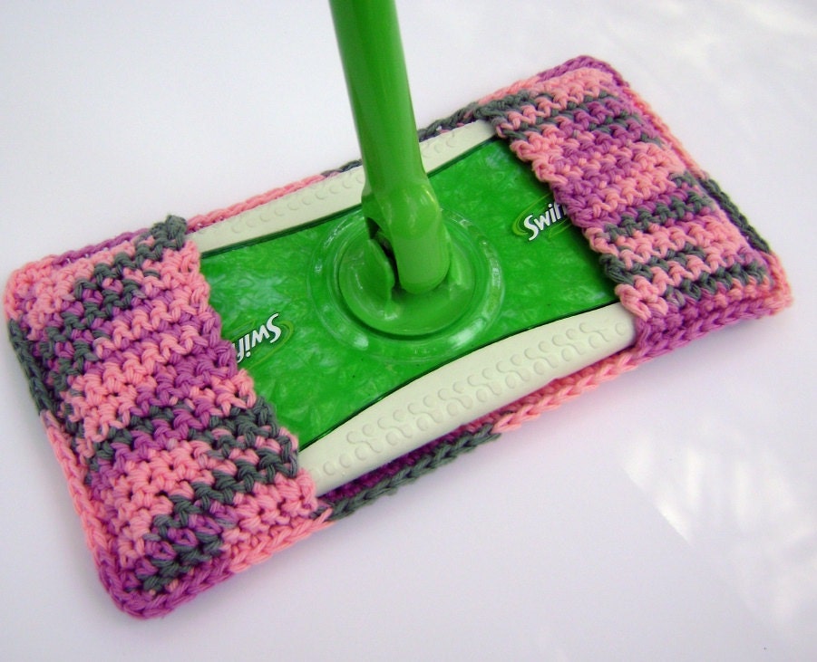 Crochet Swiffer Type Mop Cover Reusable by PrissysPlace on Etsy