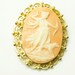 Goddess Artemis Cameo Dog Bow & Arrow Vintage Brooch Pendant on Etsy