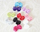 Sequin Bows - New Style Sequin Bows - Fancy Sequin Bows - Wholesale Sequin Bows - Set of 10 - 2 Inch Sequin Bows For Headbands and Clips