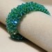 Blue Green Swarovski Crystal Cuff