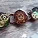 Frozen In Time - Steampunk Resin Gears & Glitter Bracelet