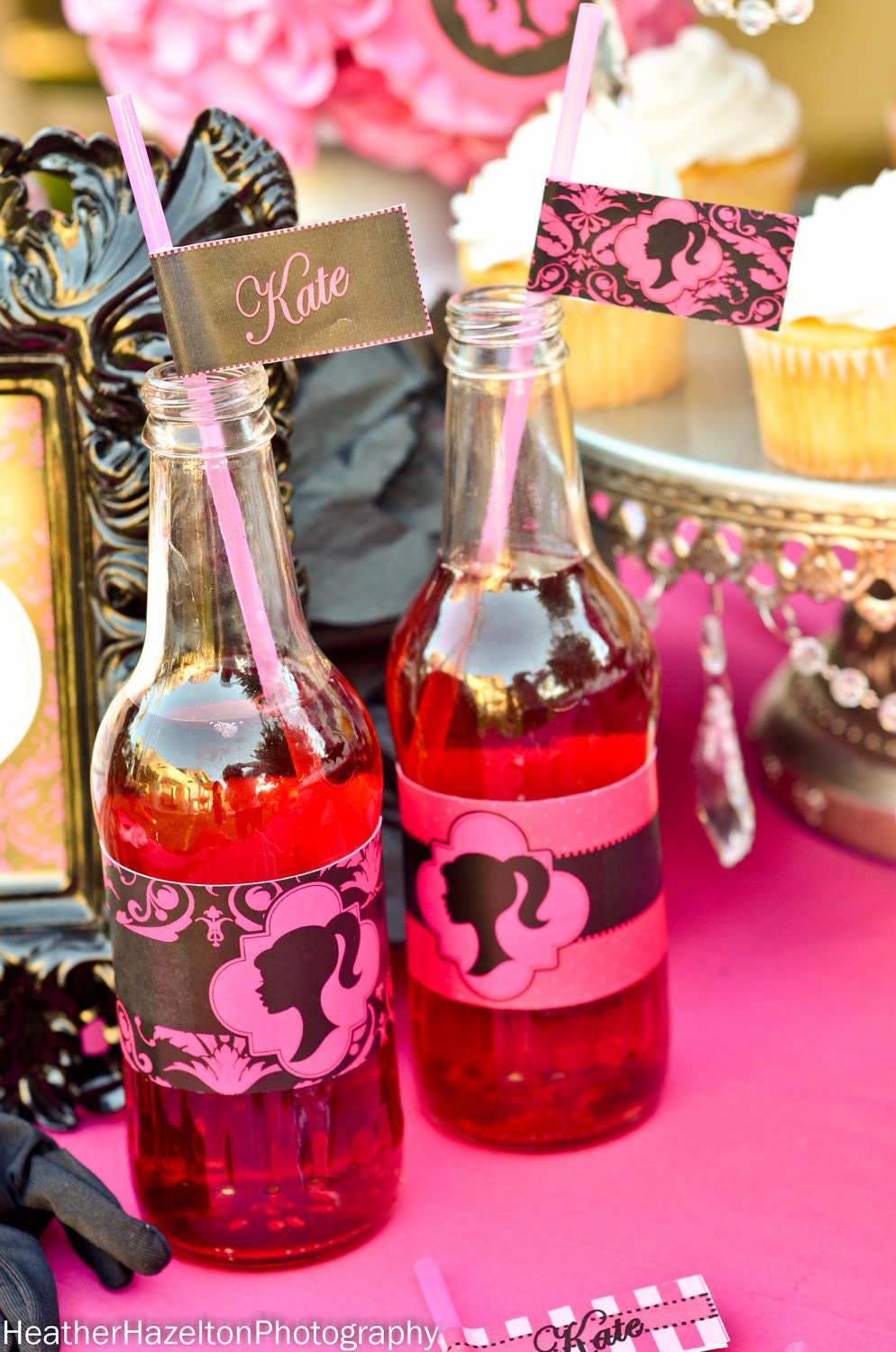 Vintage Barbie Party- Girls Birthday Party - Glamour Party - COMPLETE PACKAGE- Krown Kreations