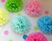 Birthday Party Decoration . 20  Medium Tissue Paper Flowers /  Choose Your Colors