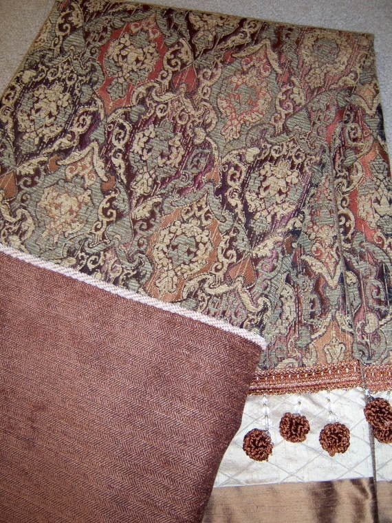 Regal Bronze, Copper, Taupe & Gray Throw Blanket