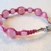 Beaded Macrame Bracelet in Pink