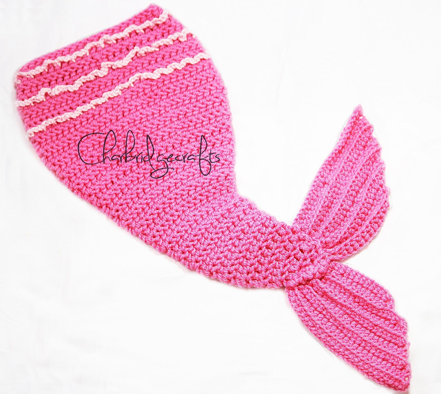 ON SALE Mermaid Tail Newborn Baby Photo Prop - Pink or Any Color - Handmade New Baby Gift or Photo Prop