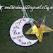 Personalized Necklace - Hand Stamped Mommy Jewelry - I Love You to the Moon and Back with Swarvoski Star Pendant