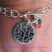 Personalized Bracelet - Hand Stamped Mommy Jewelry - Heirloom Family Tree Bracelet with Swarvoski Birthstones - Tree of Life