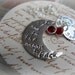 Mothers Day Gift Personalized Necklace - Hand Stamped Mommy - "I Love You To The Moon & Back" - Half / Crescent Moon