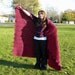 Red and Blue Ripple Afghan - Twin Sized Bedding - Extra Thick and Warm - Cherry Berry - Super Hero Colors - Machine Washable - READY TO SHIP
