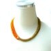 Multi Strand Neon Orange Chain Necklace