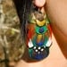 PEACOCK TRANCE Feather Earrings