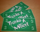 Thanks a Million Dollar Bill Handmade Card