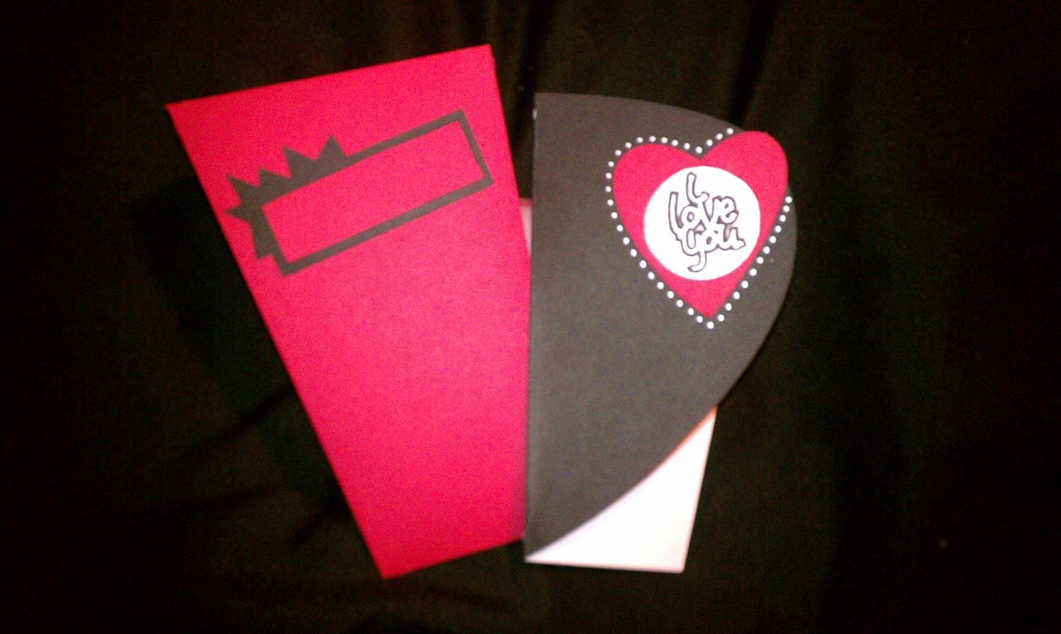 i love you Modern Handmade Card