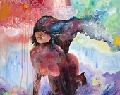nude, city, sexy, contemporary, beautiful woman, modern art