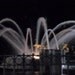 Waterfront Park Fountain Night Shot Charleston SC Pastel Look 5 x 7 unique appearance, spooky, nocturnal, ghostly
