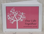 Wedding Anniversary Journal, Bridal Shower Gift (Pink Cover)