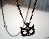 Smokey Crystal Owl Necklace