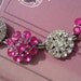 Antique Button Bracelet, vintage rhinestones