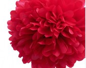 Gift wrapping tissue Paper Pom Pom/paper ball -- Red Il_170x135