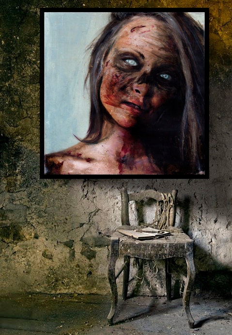 Zombie 63 Lind F. Jumbo Print 23"X23"