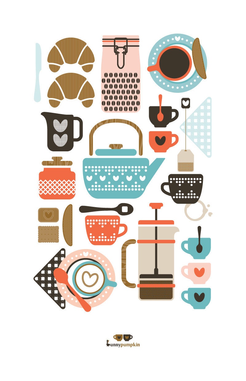 Coffee & Tea - 11"x17" Print