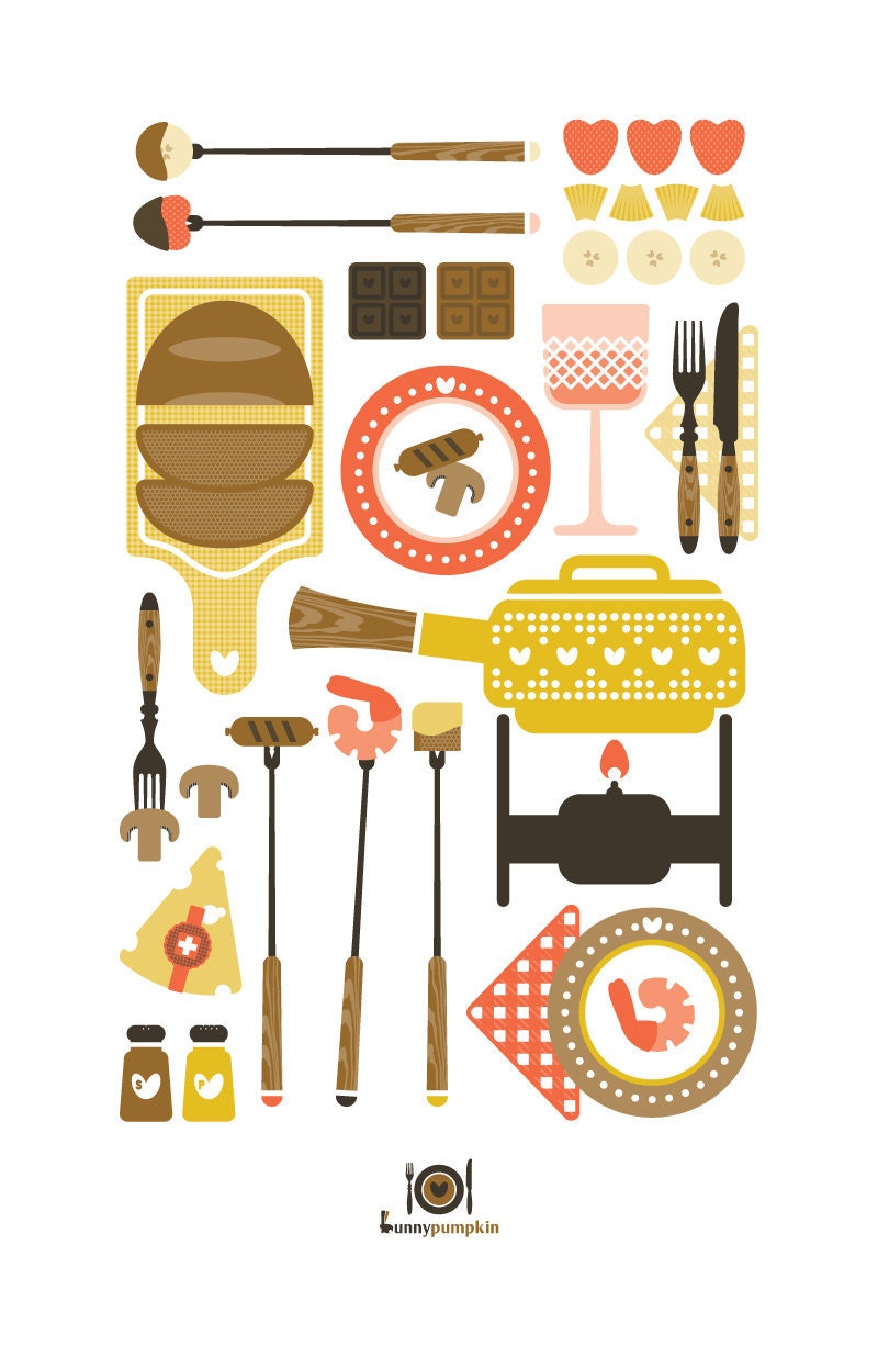 Fondue - 11"x17" Print