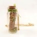 Bottle Pendant with Musical Charm and Scroll