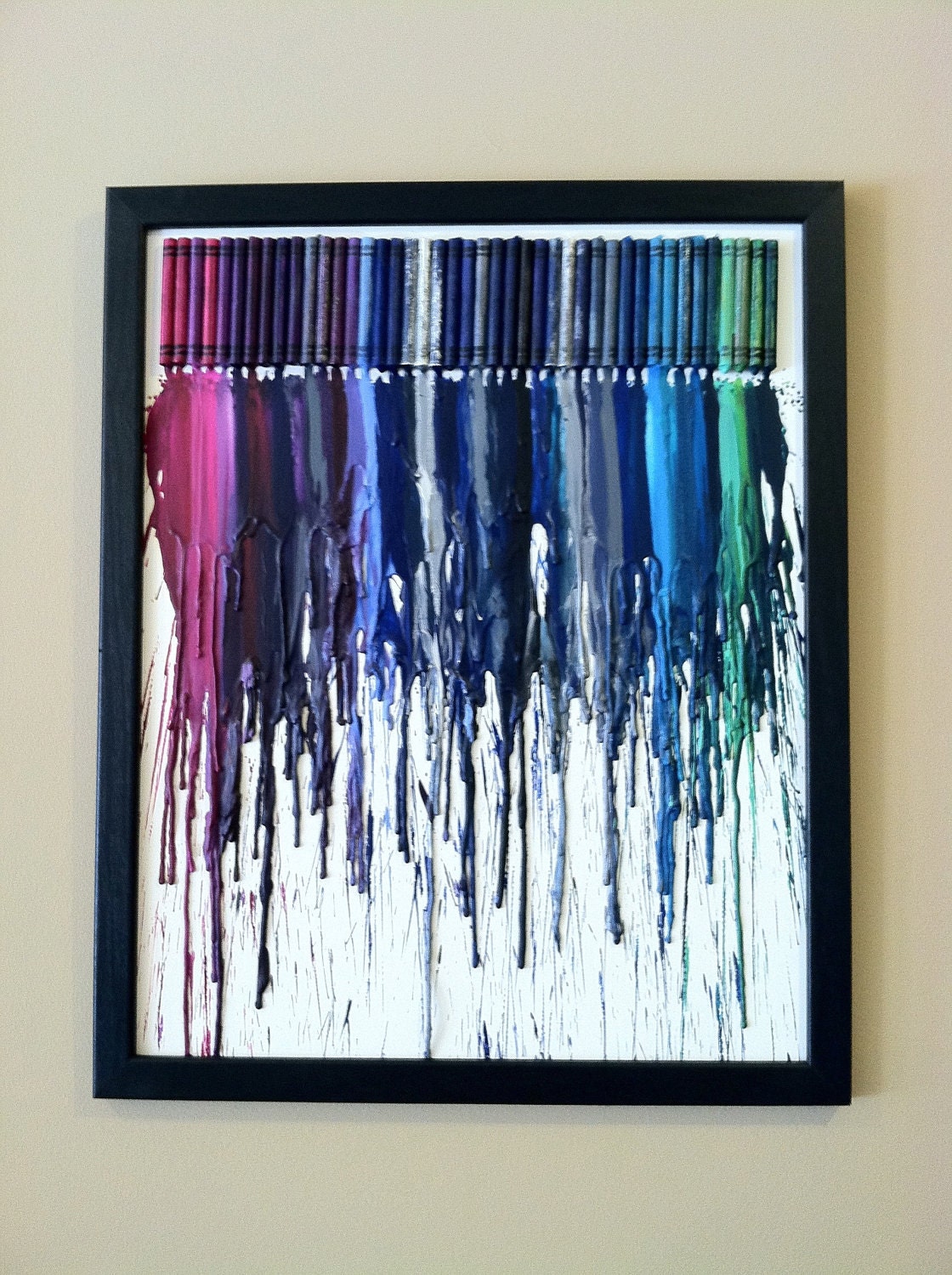 16" x 20" Custom Crayon Art
