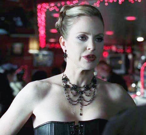 Kristin Bauers Signature Necklace as Pam on True Blood S1 Made with Black Jet Swarovski Crystals Black plated
