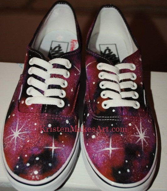 Galaxy Shoes (Painted Vegan Old Skools) - MADE TO ORDER