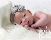 2 & 3 Strand Headband with Five Flowers - Baby to Adult sizes CROCHET PATTERN instant download