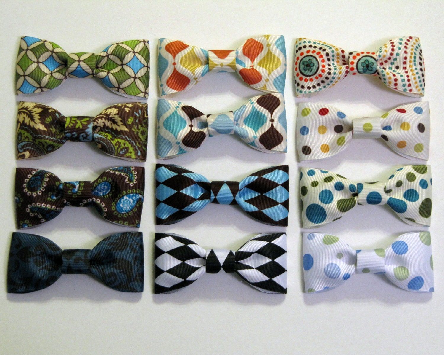 One Bow Tie - Double as Hair Bows - For Girls or Boys
