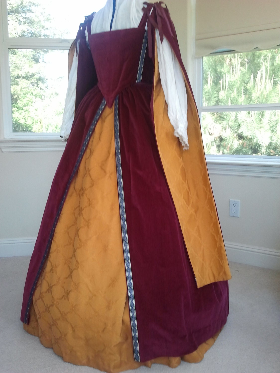 RESERVED Listing "jrose018" Velvet Renaissance Gown