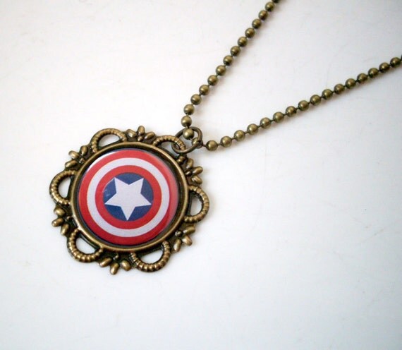 Captain America Shield Necklace