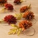 Rustic Red Flower Garland Home Decor for Fall Weddings and Autumn Woodland Birthday Parties Table Decoration - 5 feet