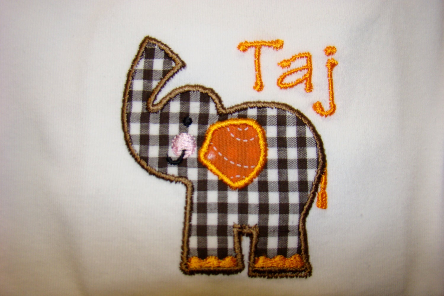 Elephant Applique Shirt for Kids